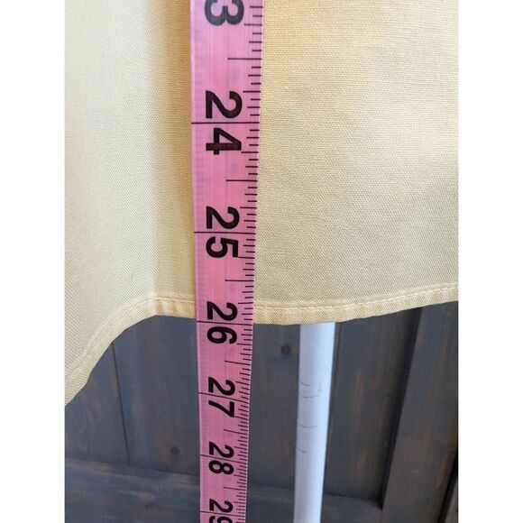 Chico's Button Up Shirt Women's Size 2 Yellow 3/4 Sleeves Wrinkle Resistant - Picture 10 of 11